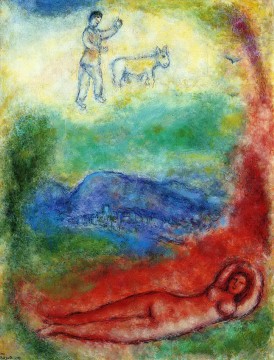 Rest contemporary Marc Chagall Oil Paintings